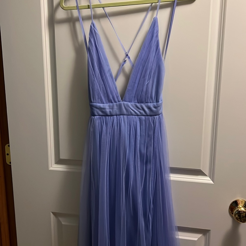 Women’s purple tulle Windsor dresss